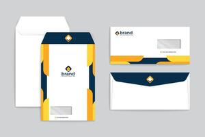 Set of modern envelope design template vector