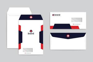 Geometric envelope design template vector
