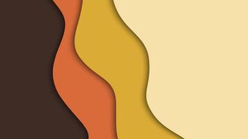 Colorful wavy layered background design vector