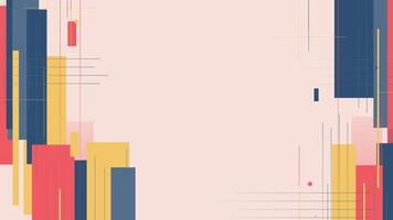 Abstract geometric background with soft colors vector