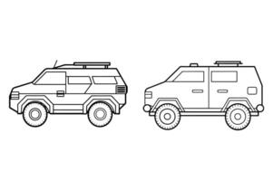 Armored Vehicle Digital Image for Military and Defense Projects vector