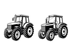 Customizable Tractor Illustration vector