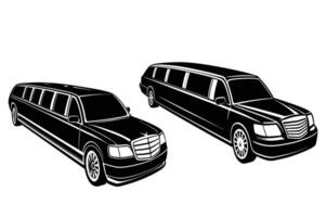 Customizable Limousine Image for Luxury and Event-Based Graphics vector