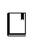 simple book icon for library vector