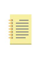 simple note icon for design vector