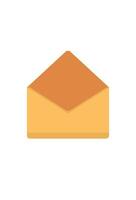 simple open message icon. inbox symbol vector