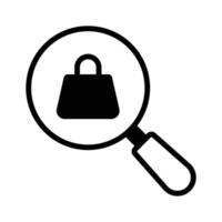 Locate stores easily with this finding shop icon for quick access vector