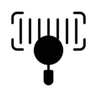 Scan items quickly with this barcode scanner icon for efficiency vector