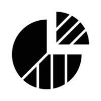 Visualize data clearly with this pie chart icon for easy analysis vector