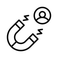 Efficient lead generation icon, ideal for marketing and sales tools vector