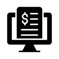 With this receipt icon manage transactions for clear purchase records vector