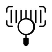 Scan items quickly with this barcode scanner icon for efficiency vector