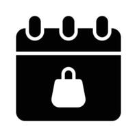Organize dates with this calendar icon for time management vector