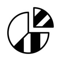 Visualize data clearly with this pie chart icon for easy analysis vector