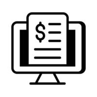 With this receipt icon manage transactions for clear purchase records vector