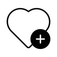 Wishlist icon used for saving items or desired purchases vector
