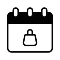 Organize dates with this calendar icon for time management vector