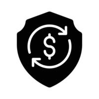 Protect your work with this sturdy shield icon for safety and security vector