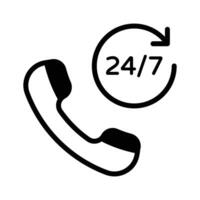 Enhance communication with this call services icon for customer support vector