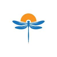Dragonfly logo design, illustration vector