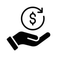Ensure refunds with this money back icon for customer satisfaction vector