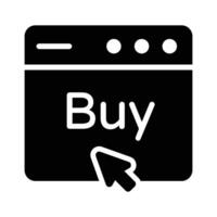 Icon representing the action of buying or making a purchase vector