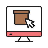Choose product icon for selection, shopping carts vector