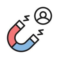 Efficient lead generation icon, ideal for marketing and sales tools vector
