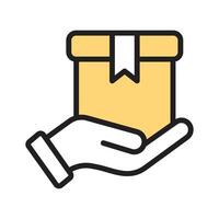 Delivery icon for tracking packages and managing shipment services vector