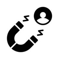 Efficient lead generation icon, ideal for marketing and sales tools vector
