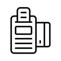 Debit machine icon for processing card payments and transactions vector