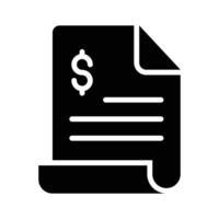 Use this bill icon for clear financial documentation vector