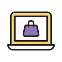 Shop easily with this online shopping icon for digital retail needs vector