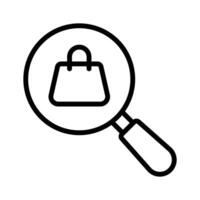 Locate stores easily with this finding shop icon for quick access vector