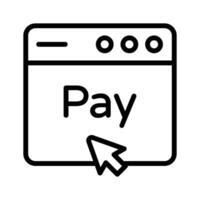 Shows online payments and digital transactions, ready to use icon vector
