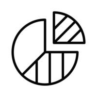Visualize data clearly with this pie chart icon for easy analysis vector