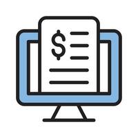 With this receipt icon manage transactions for clear purchase records vector