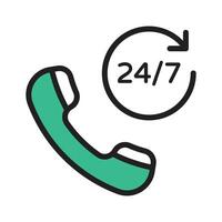 Enhance communication with this call services icon for customer support vector