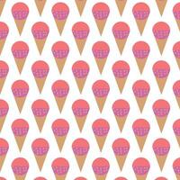 Ice cream art pattern vector