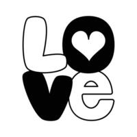 A bold and colorful representation of love and affection vector