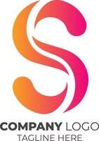 Modern Minimal Letter S Logo for Business Branding Creative Monogram Design and Corporate Identity Symbol vector