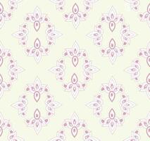 Linear arabesque line tiled pattern. Flourish ornamental texture in floral style. vector