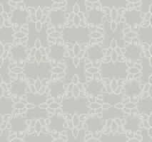 Arabesque swirl line seamless pattern. Flourish ornamental texture in baroque style. vector