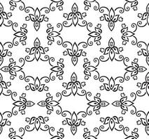 Linear floral diagonal ornamental texture. Flourish seamless pattern retro european style. vector