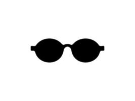 Sun Eye Glasses Silhouette, Front View, Flat Style, can use for Pictogram, Logo Gram, Apps, Art Illustration, Template for Avatar Profile Image, Website, or Graphic Design Element vector