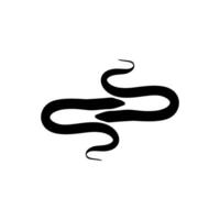 Pair of Eels Silhouette, Flat Style, can use for Logo, Pictogram, Website, Apps and or Graphic Design Element vector