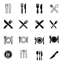 Fork And Knife Icon Pack vector