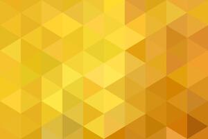 Mosaic golden triangle background. Gradient abstract geometric background. Artistic triangle puzzle background. vector