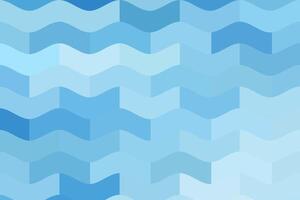 Blue mosaic wave pattern for background. Geometric abstract pixel background vector