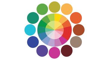 Abstract color palette guide vector